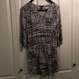 Purple and white dress H&M